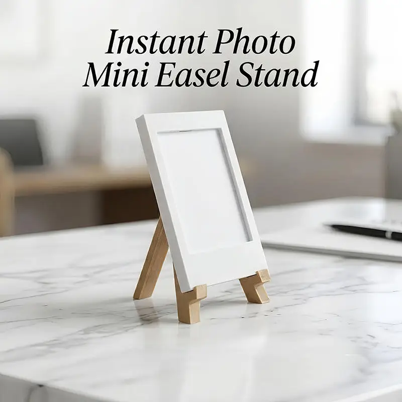 Desktop Mini Easel Photo Display Stand Wooden Tripod Picture Frame Holder Tabletop Art Print Photo Stand Home Table Decoration