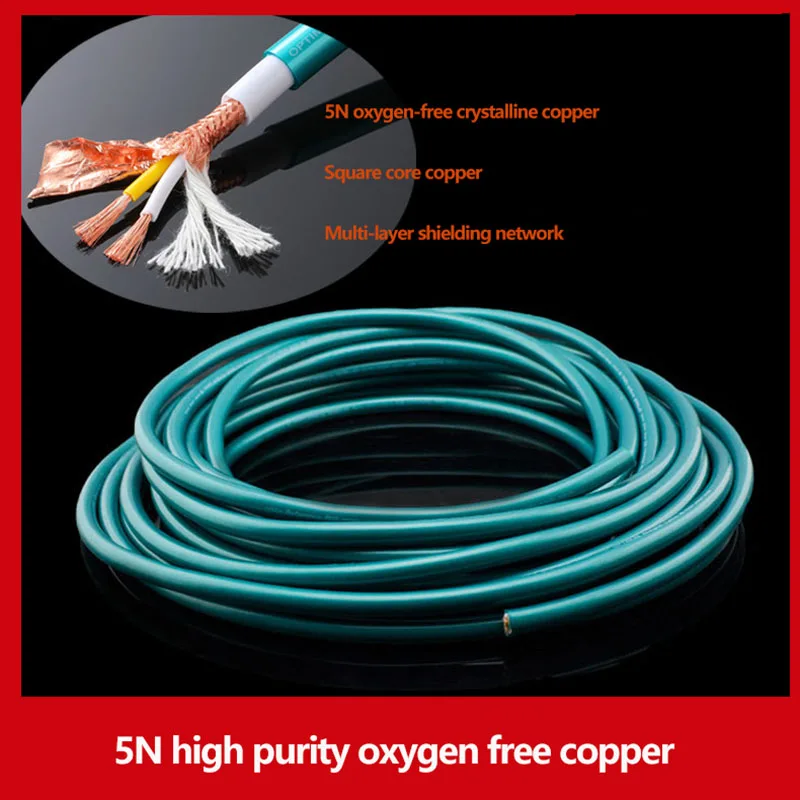 

5N High Purity Oxygen Free Copper Fever Audio Balanced Signal Cable Audiophile Interconnect Cable DIY RCA Lotus XLR Speaker Wire