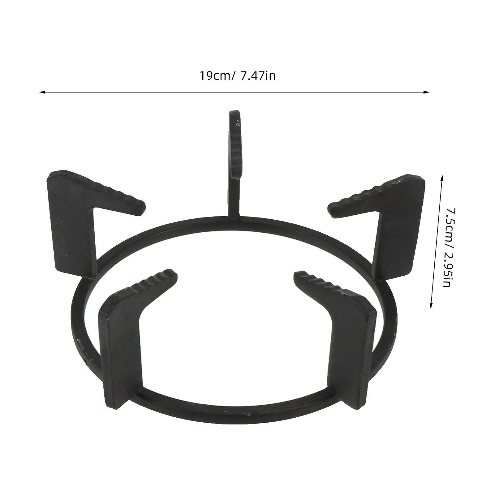 Thickened Cast Iron Wok Support Ring Non-Slip Heat Diffuser for Gas Stove Oven Grill Campfire Replacement Pot Rack Wok Ring