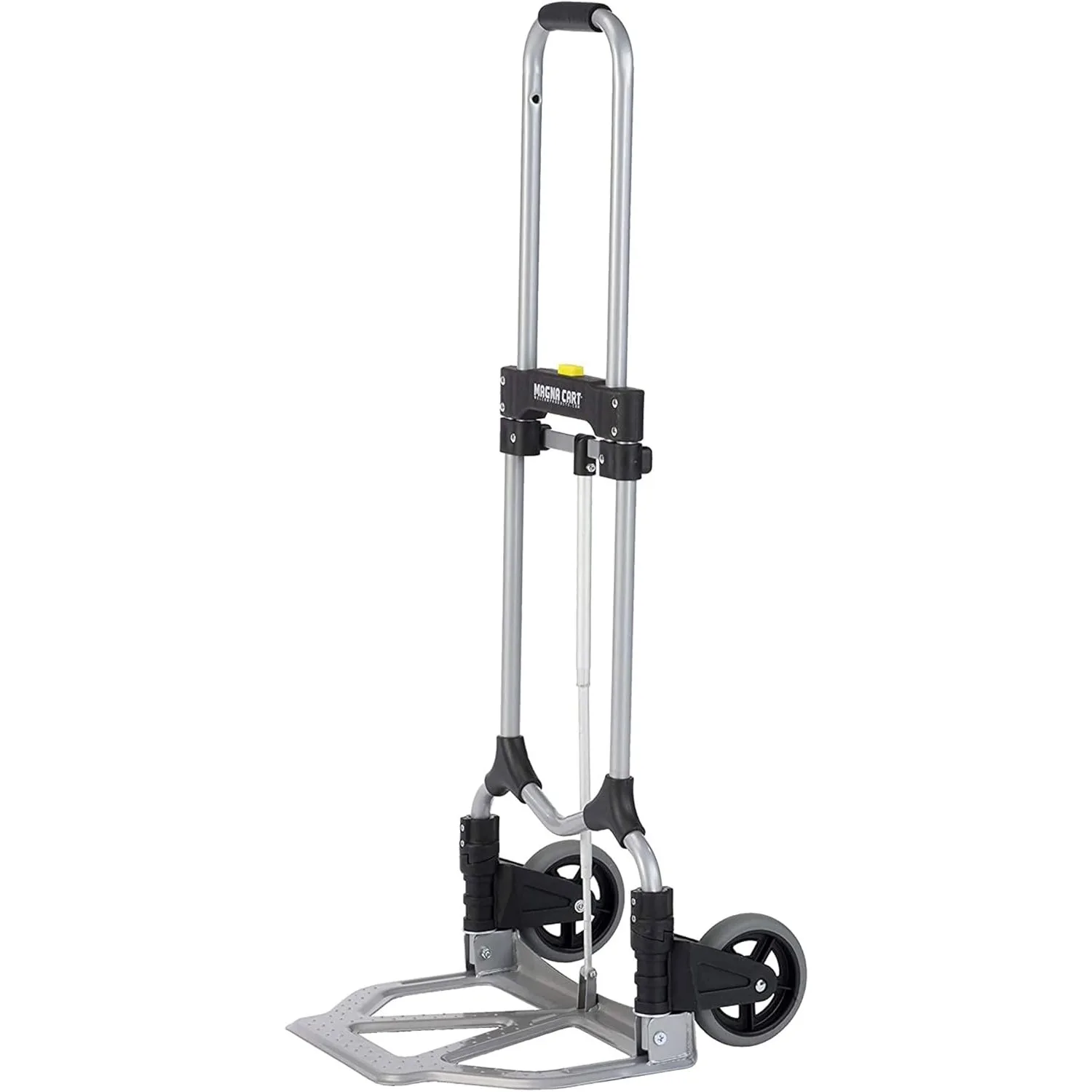 Steel Folding Hand Truck, Foldable Personal Moving Dolly with Wheels, 160-Pound Capacity，16.5