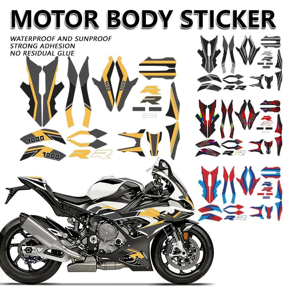Motorcycle Full Graphic Kit Stickers Protector Fuel Tank Decals Fit For S1000RR S 1000 RR M1000RR 2019 2020 2021 2022