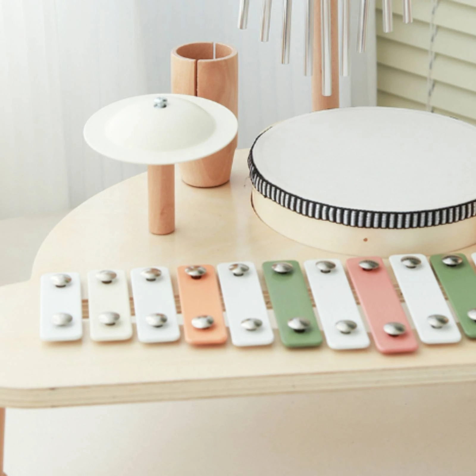 wooden-musical-activity-stand-natural-wood-wooden-percussion-toy-toddler-music-toy-set-multicolor-children’s-drum-stand