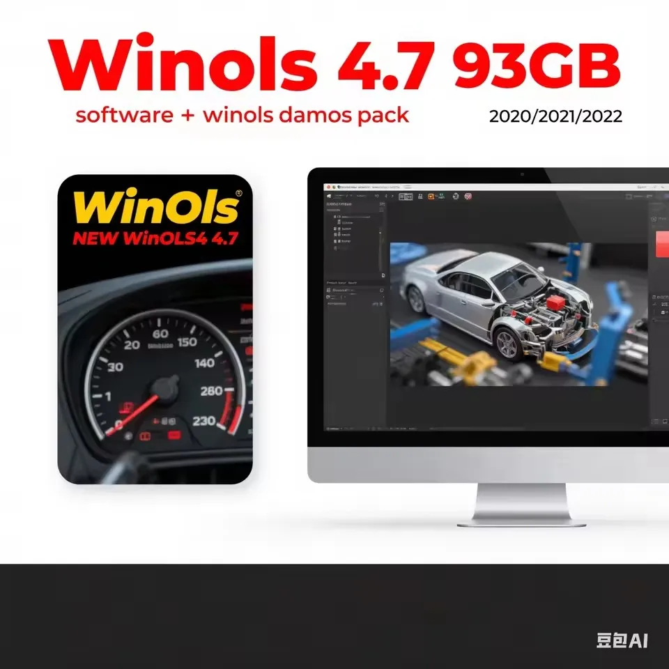 Paquete grande Winols Damos de 93 GB (nuevo) 2020-2021-2022 Chip Winols 4,7 + Winols 4.51 Paquete Damos para sistemas multimedia