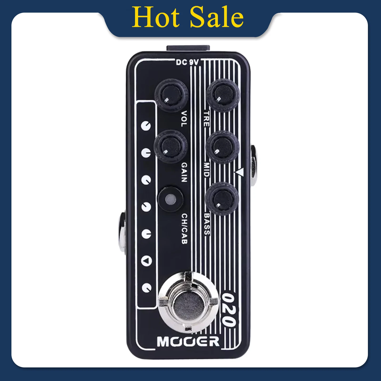 MOOER Blueno Guitar Effect Pedal Dual Channel Digital Micro Preamp Speaker Cabinet Simulation Pedal Electric Guitar Accessories