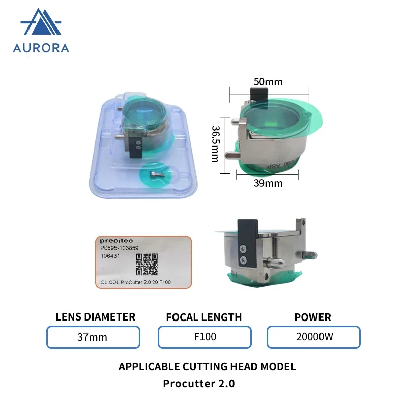 Lente Colimador para Cabeças De Corte A Laser, D37, FL100, Compra 2.0