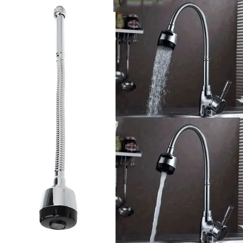 Küche Bar Wasserhahn Schlauch Doppelloch Wasser Zinklegierung Ersatzhahn 48cm