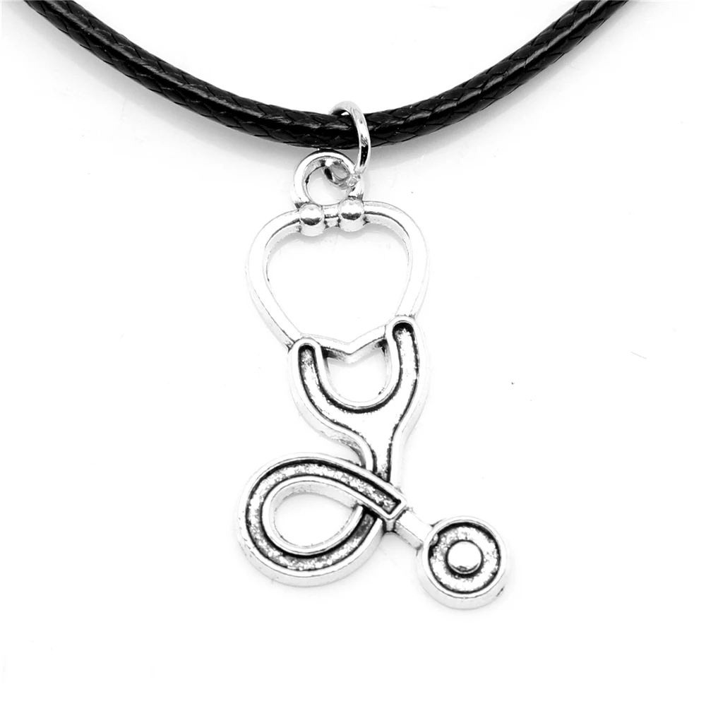 1 Piece Stethoscope Male Necklace Trendy Jewerly 15x28mm