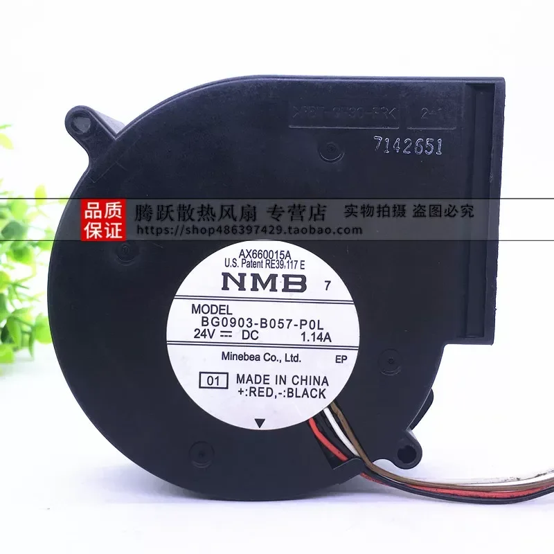 for NMB 9733 24V Double Ball Centrifugal Turbine Fan for BG0903-B057-P0L PWM Temperature Controlled Blower