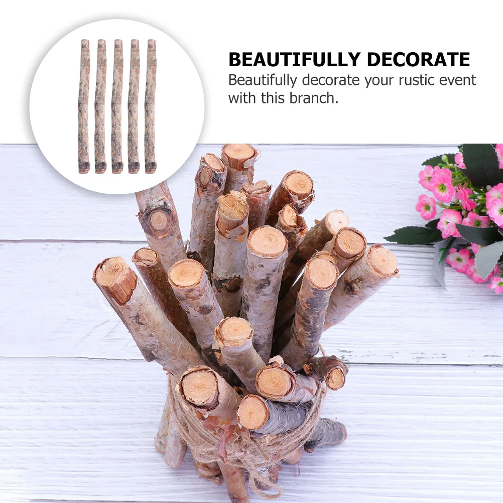 

22 Pcs Sticks Decorative Dry Branches Wooden Craft Supplies DIY Photo Props Rustic Home DecorFauxFlowers DryBranches