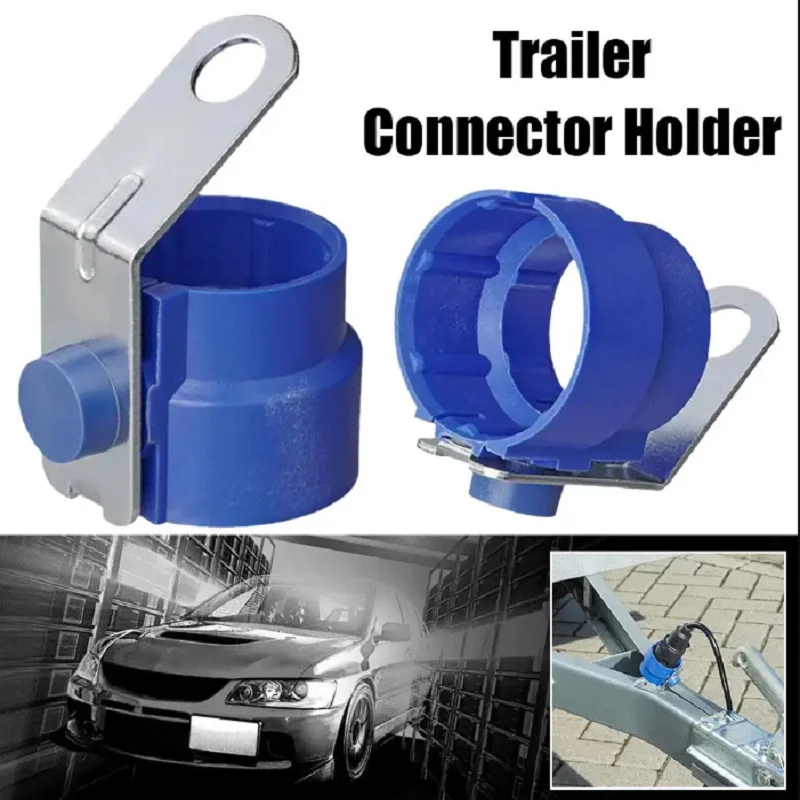 

Trailer Plug Holder Universal Trailer Connector Fixed Bracket For 7 to 13Pin Trailer Dirt Protection Plug Adapter