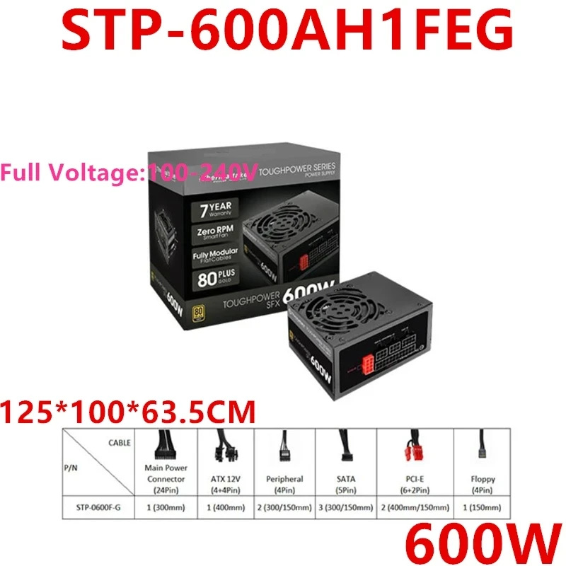 New Original PSU For Thermaltake(Tt) ToughPower SFX 600W 450W Power Supply STP-600AH1FEG-G STP-450AH1FEG STP-0450F-G