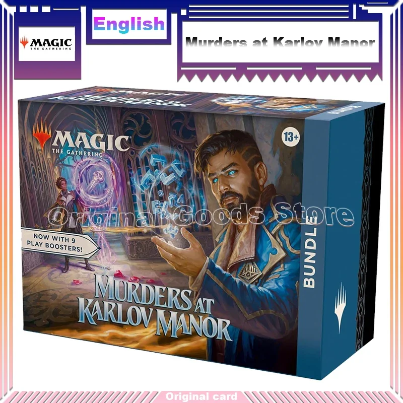 Cartes à collectionner originales Magic The Gathering Murders at Karlov Manor, Bundle anglais, 9 Play Boosters, Collection, Cadeau d'anniversaire