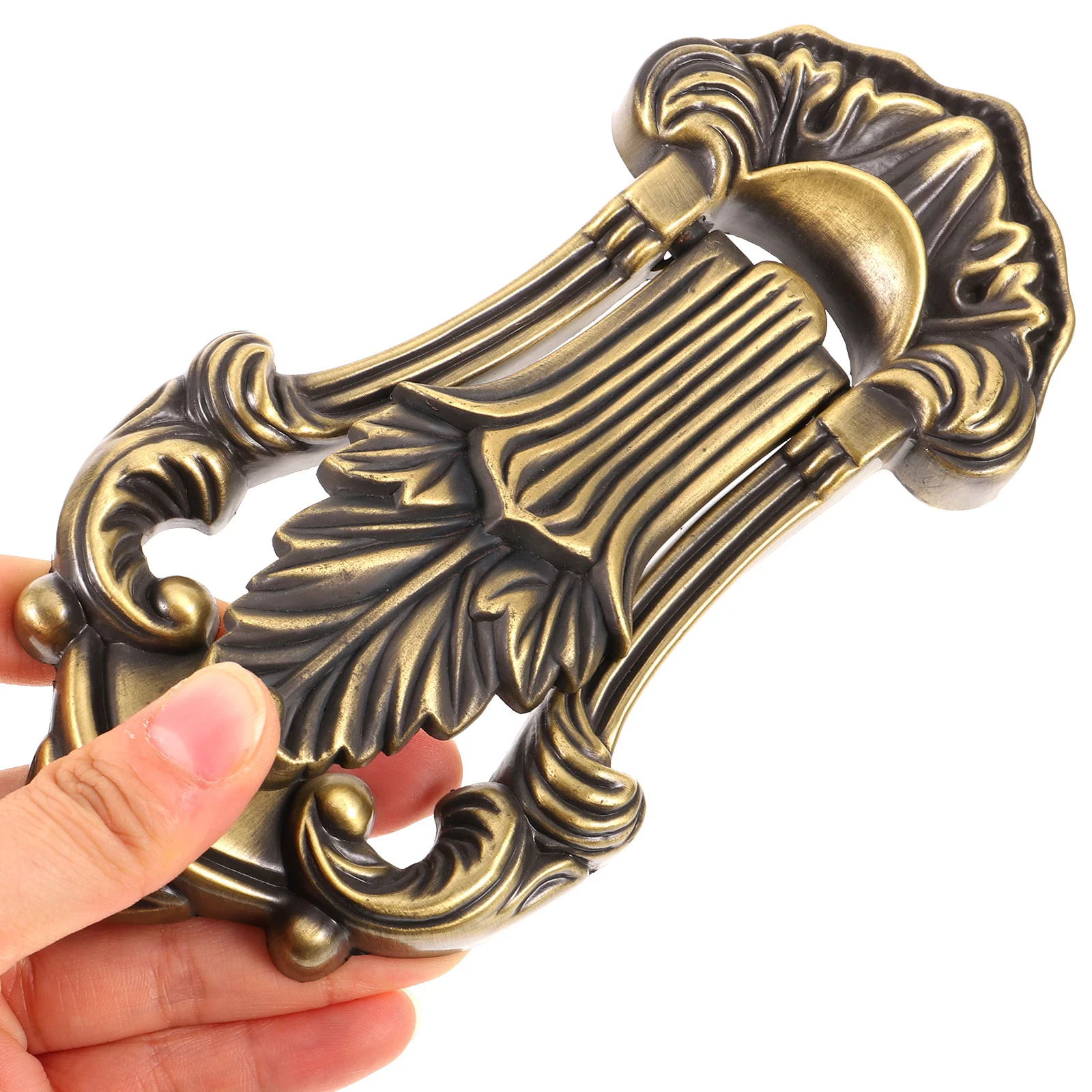 

European Vintage Door Handle with Carved Design Metal Cabinet Pull for Furniture Cupboard Drawer Dresser Grip Door Handle
