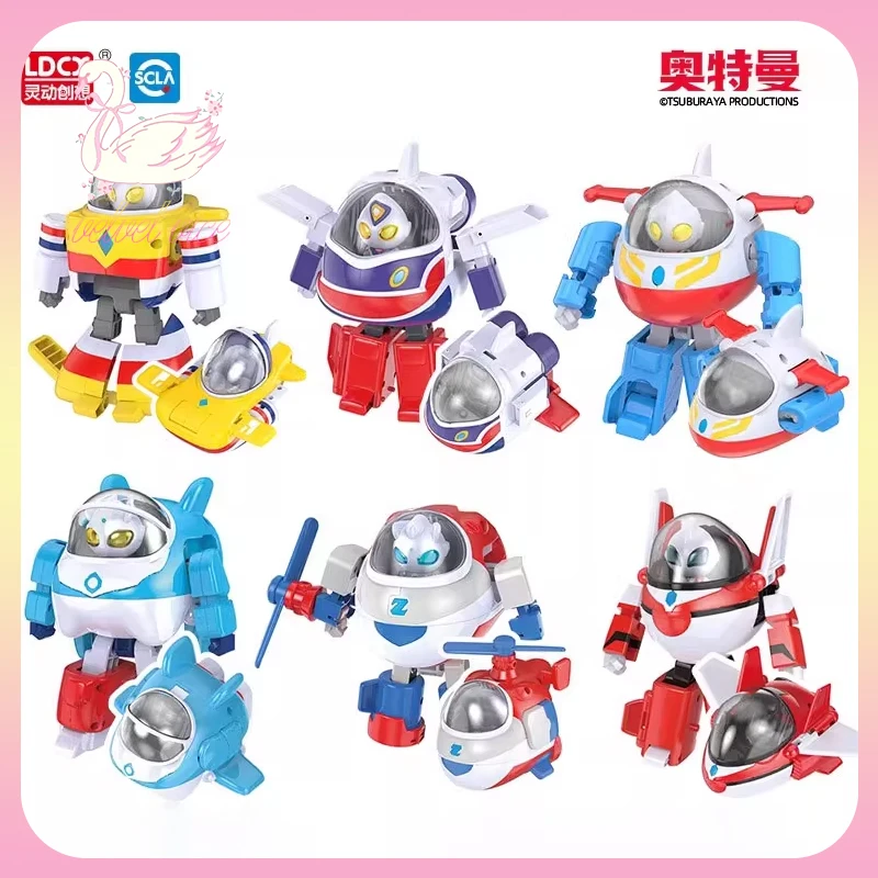 Oryginalne figurki akcji z serii Ldcx Ultrapark, wersja Q, zabawki Tiga Zero Ultra, transformacja, figurka świecąca, prezent dla chłopca