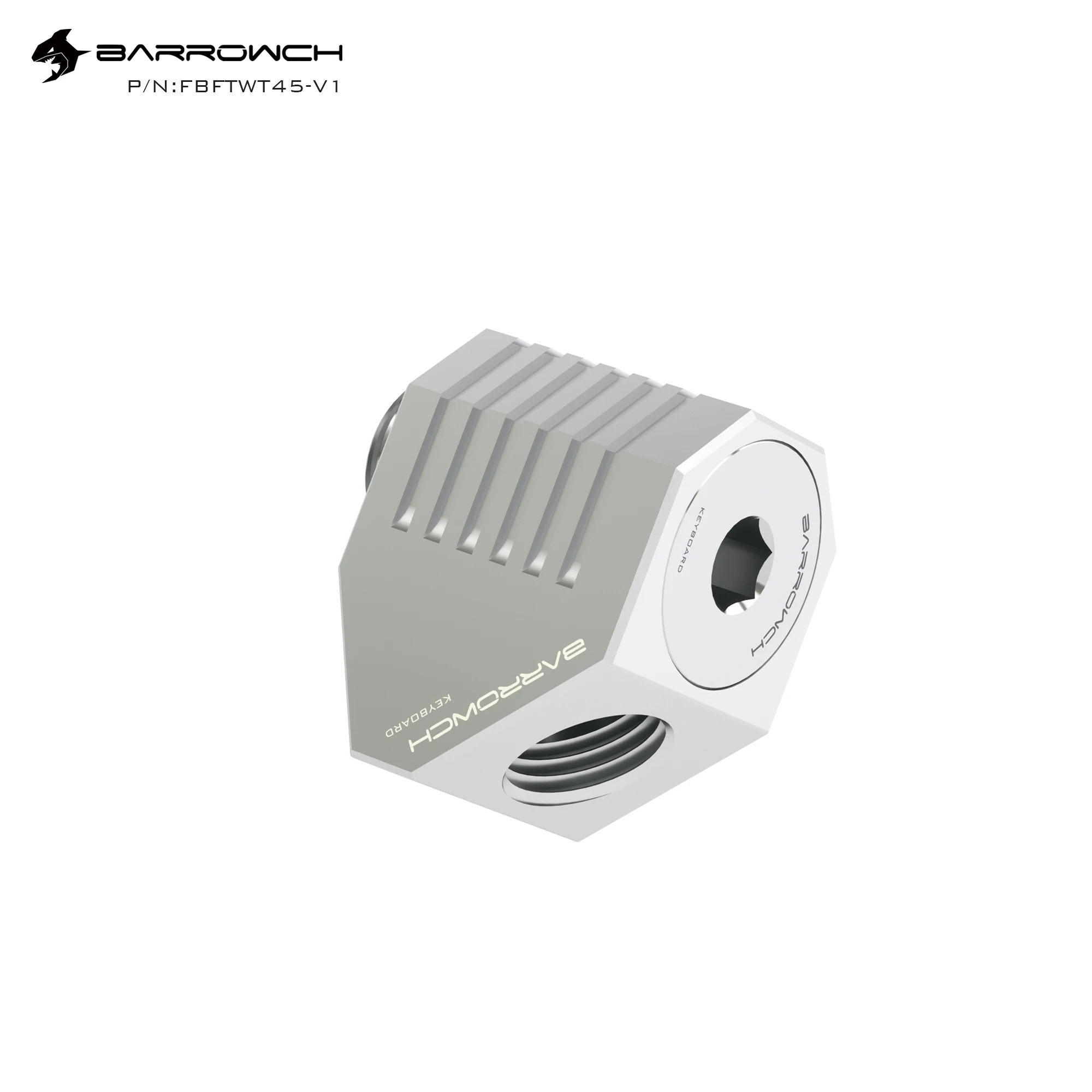 Barrowch FBFTWT45-V1,Open Style 45 Degrees Rotation Fittings,Male To Female Connector