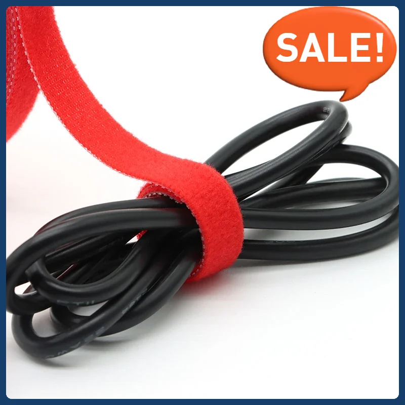 Red Reusable Cable Ties: Perfect Self-Adhesive Nylon Straps for Wire & Cable Management