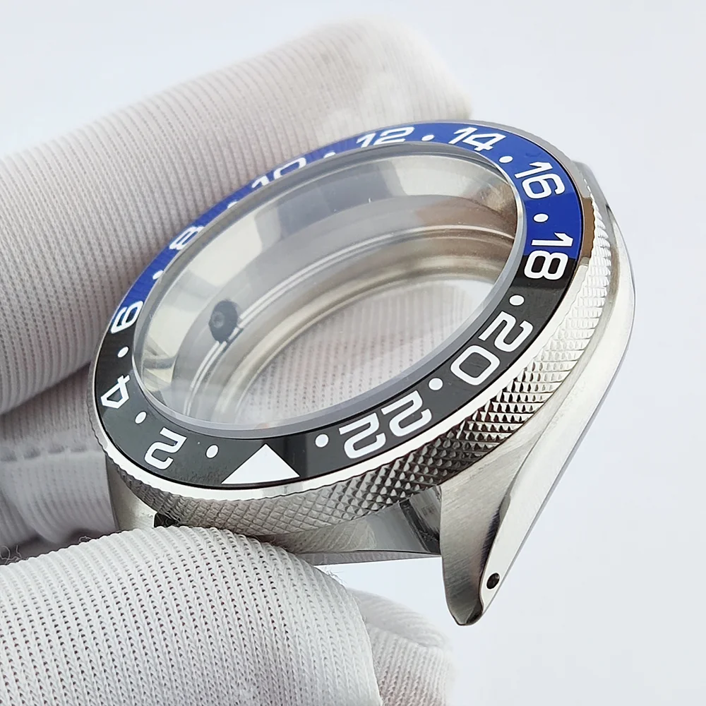 40mm case SKX007 watch case NH35 case fits 28.5mm dial case sapphire glass waterproof case HN35/NH36 movement accessories