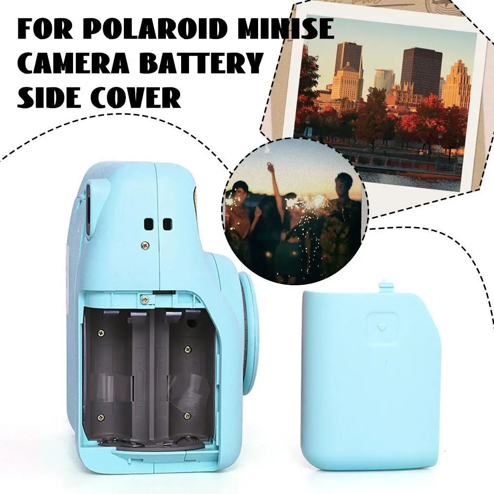 Camera Battery Side Cover for Polaroid MiniSE Anti-scratch Wear-resistant Dustproof Solid Color Camera Replaceable Battery Cover