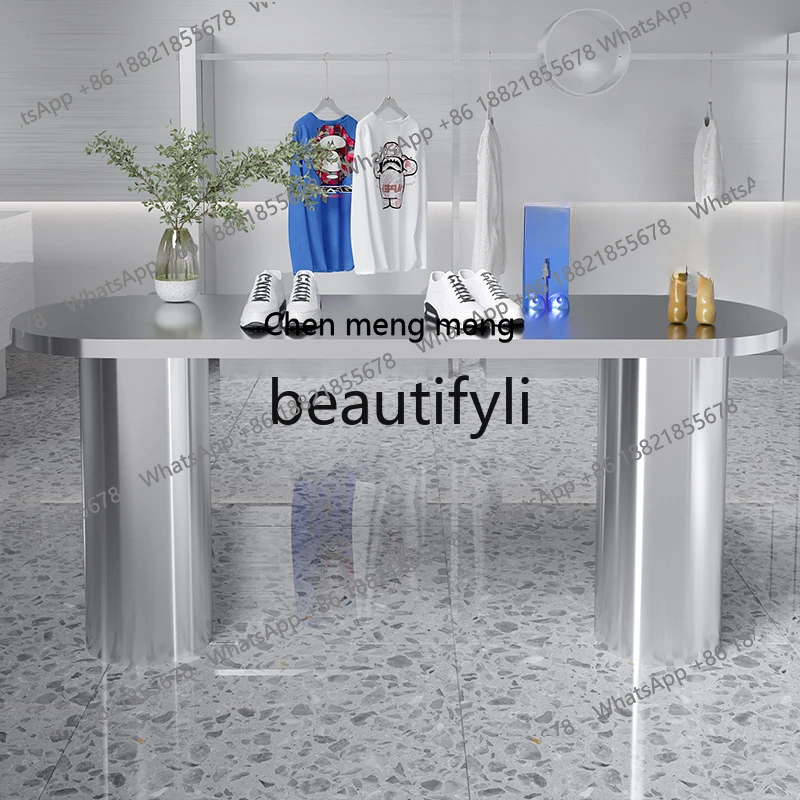 الفولاذ المقاوم للصدأ ناكاجيما Taihuitai متجر الأحذية عرض عرض الجدول متجر الأحذية غرفة المعيشة متجر الملابس عرض الجدول #3