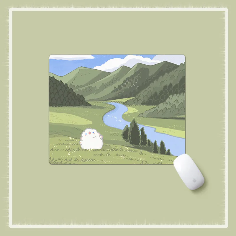 Cute Mouse Pad Cartoon Desk Items Small Moise Pad Simple Desk Accessories Organization Premium Pad for Computer Mouse Table Mat