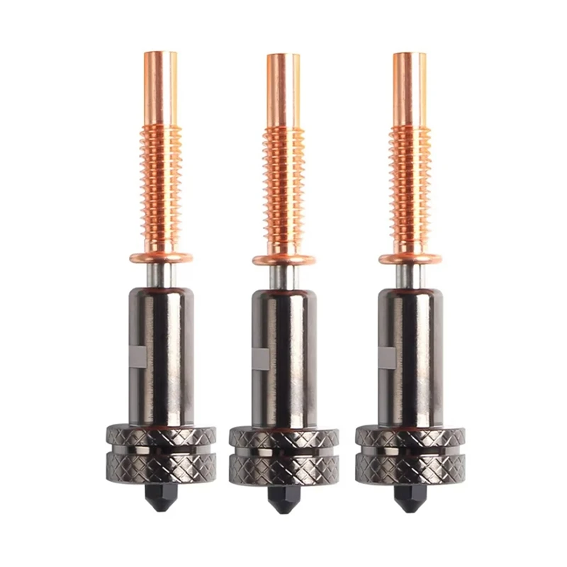 

Для комплекта Hotend Voron High Flow, съемное сопло из закаленной стали 0,4 мм E3D Revo, цельная быстросъемная конструкция, 3 шт.