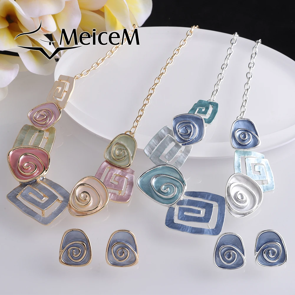 Necklace Beauty Jewelry Women Fashion Colorful Enamel Collar Girl Chain Kirsite Accessories Neck Necklaces for Women 2023 Luxury