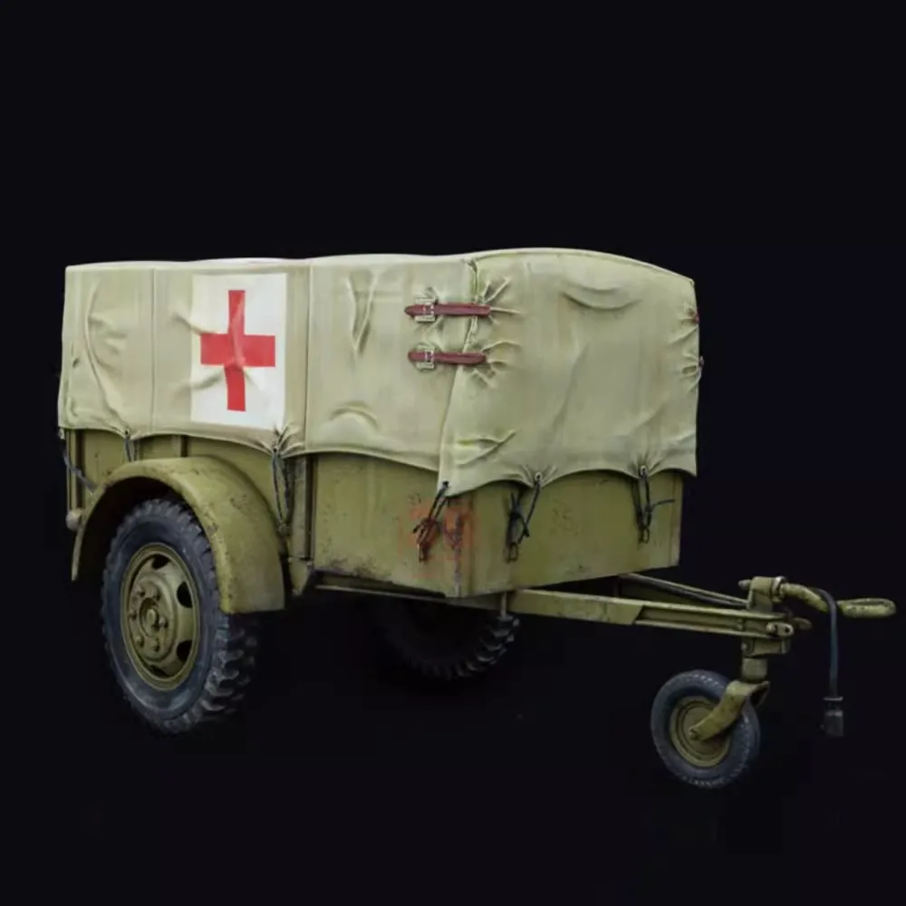 New Wwii Us Military Logistics Trailer Model Miniart 35443 1/35 G-518 With Canvas Cover Military Hobby Collection Birthday Gifts