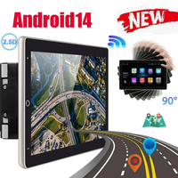 Android 14.0 Car Radio Stereo 2 din Multimedia MP5 Player GPS WIFI Bluetooth Player Autoradio Rotatable Vertical ScreenTouch
