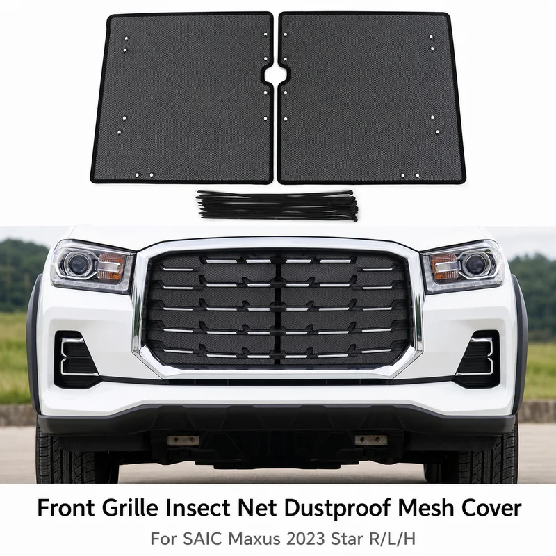 For SAIC Maxus 2023 Star R/L/H Car Insect Net Front Grille Condenser Dustproof Mesh Cover Auto Parts