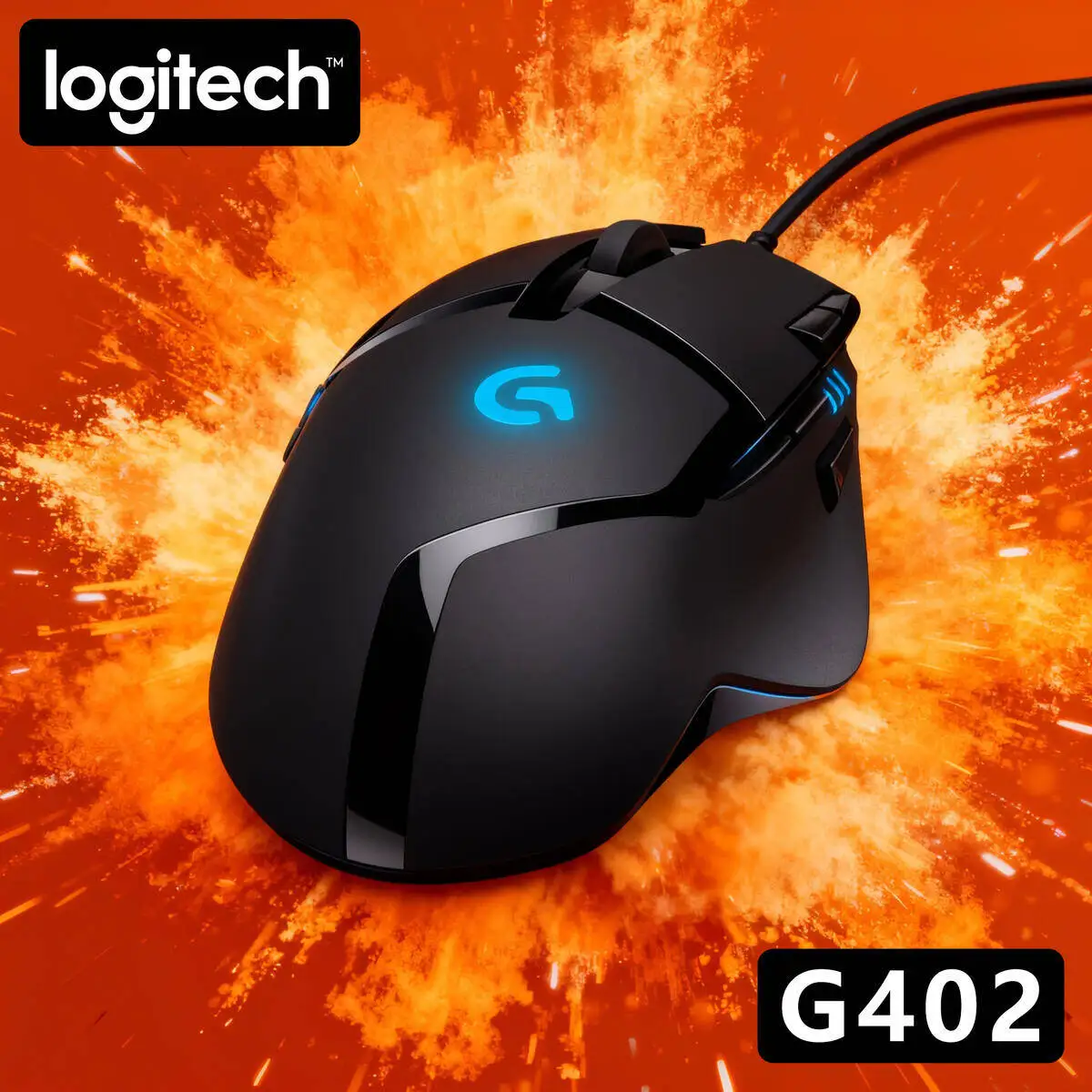 

Проводная мышь Logitech G402, киберспортивная игра, посвященная редактируемым макрокомпьютером, настольным ноутбуком, ест курицы CSGO
