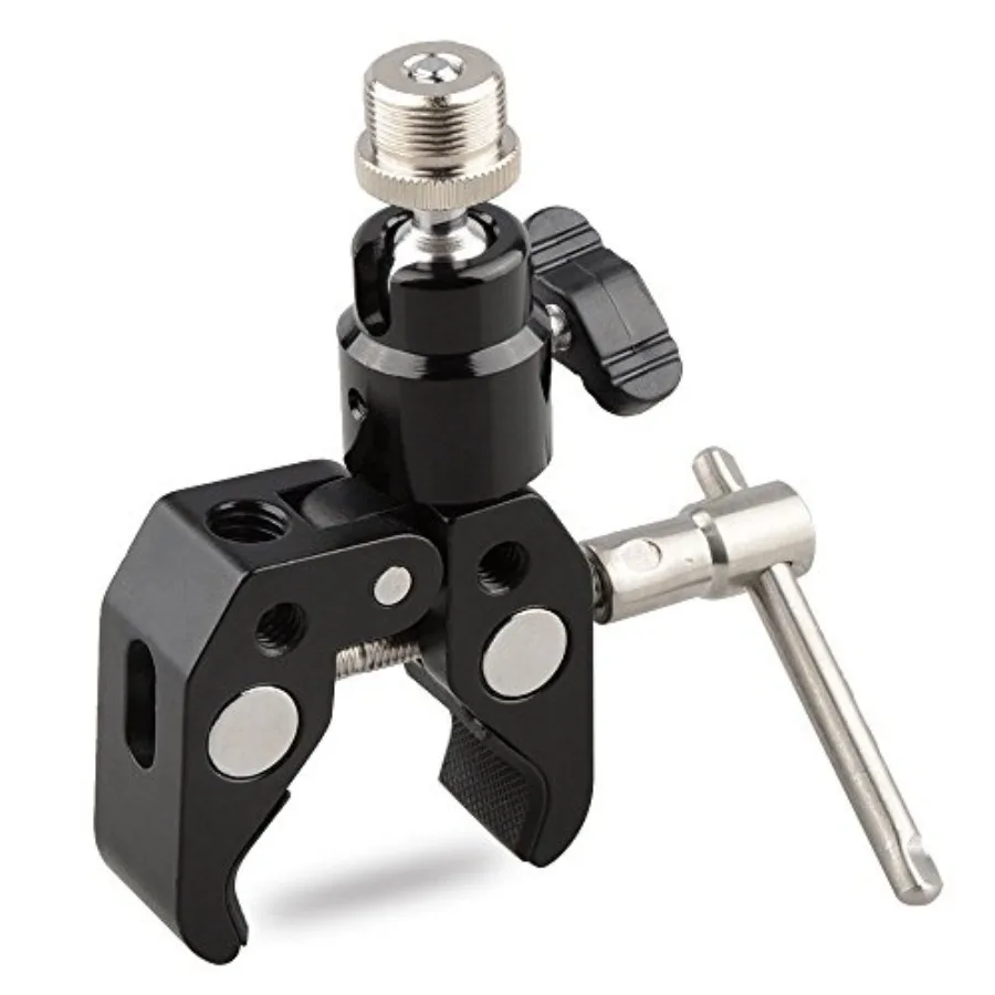 

CAMVATE Crab Clamp Articulated 1 4 Mini Ball for Microphones 1465