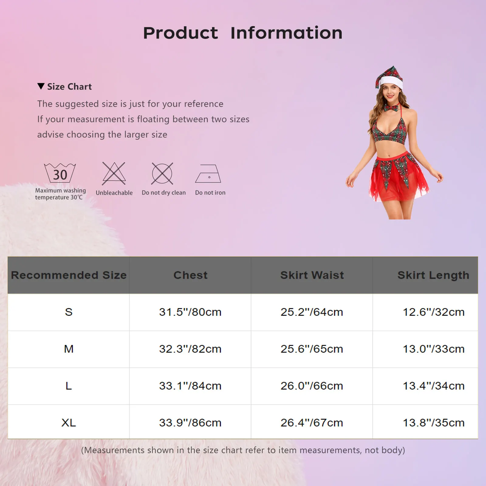 Womens Christmas Santa Cosplay Lingerie Set Halter Bra Top with Tulle Miniskirt Bowtie And Christmas Hat for New Year Xmas Party