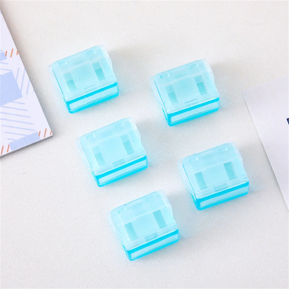 Purple Binder Clips Multicolor Multi-purpose New Durable Plastic School Office Supplies Notes Letter Paper Clip Reusable