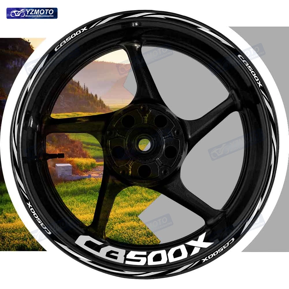 For Honda CB500X Motorcycle 17 Inch Front And Rear Wheel Stripe Sticker Wheel Tape Decal Decorative Reflective Rim Stickers