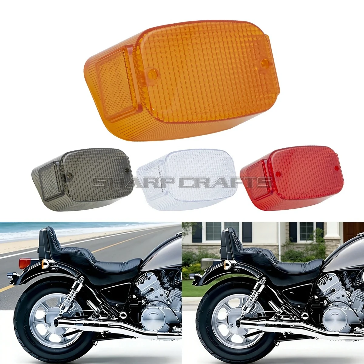 For Kawasaki Vulcan VN 1500 800 400 VN1500 VN800 Motorcycle Parts Brake Tail Light Lens Classic Normad FI Tourer Vulcan 88