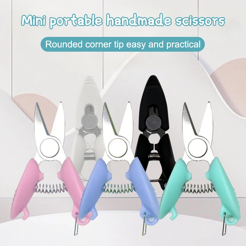 Mini Pocket Scissors Metal Office Suitable For Left Right Embroidery Thread Threading Craft Cross Stitch Thread Trimmer
