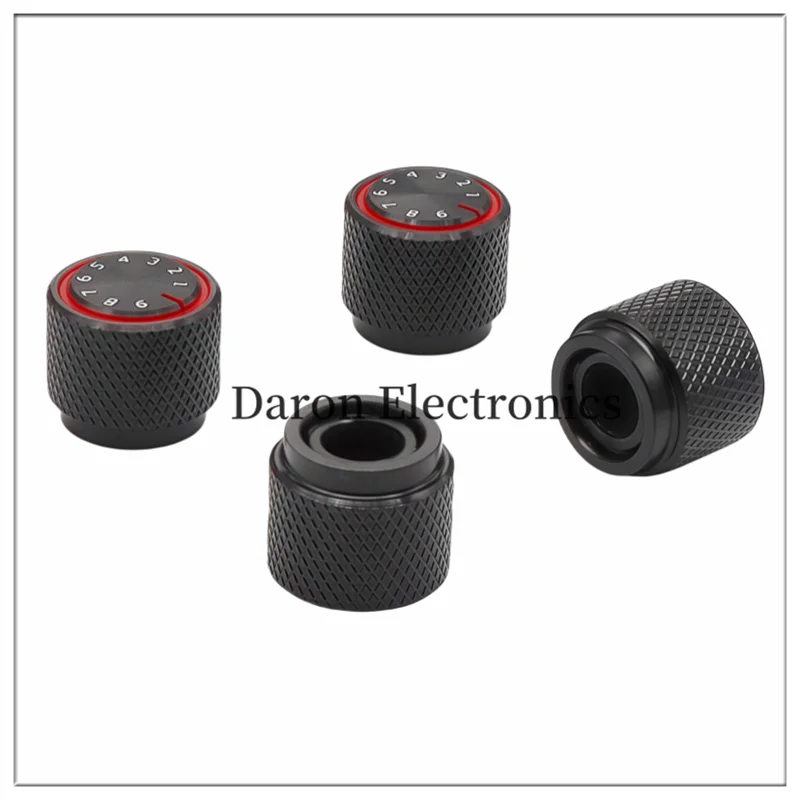 Aluminum alloy knob cap 13*11 potentiometer code switch rotation adjustment cap toothed hole 6mm