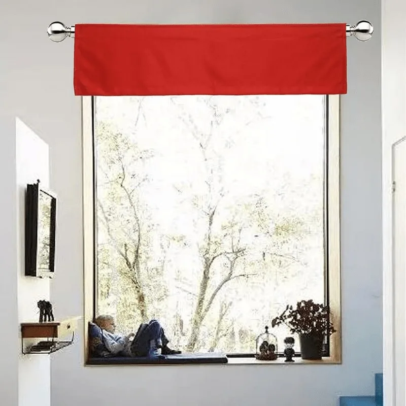 1 Piece of Flat Curtain Head Short Curtain Curtain