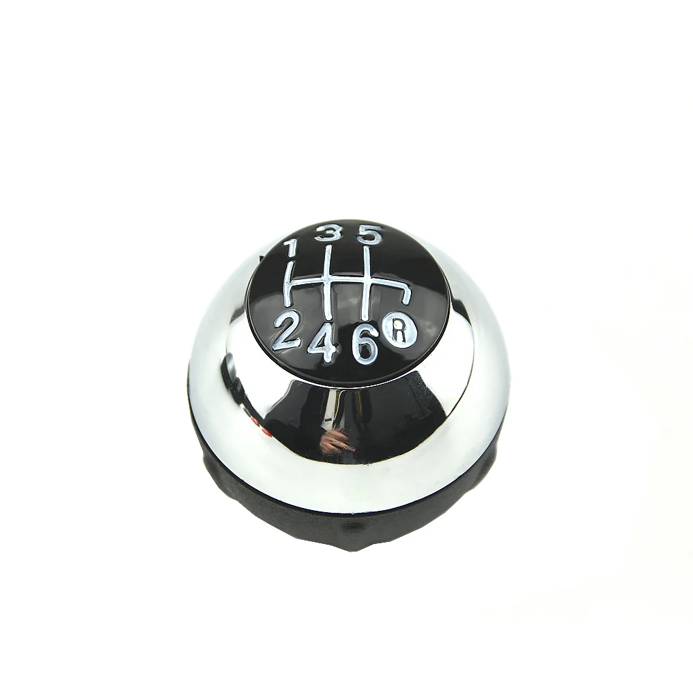 Fit For Fiat 500 2012-2018 2017-500C ﻿ 2014-500 Cult 5/6 Speed Gear Shift Knob Anniversary Chrome