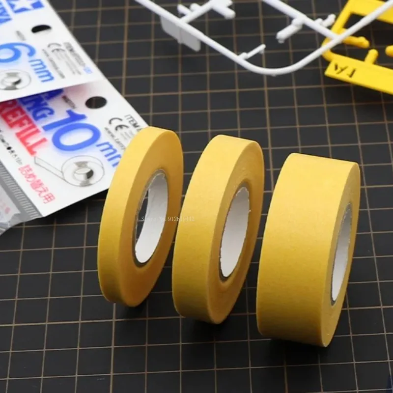 Tamiya Masking Tape Refill 3 Rolls 6/10/18mm Color Separation Band Model Tools for Spraying Coloring Painting Mask Paper