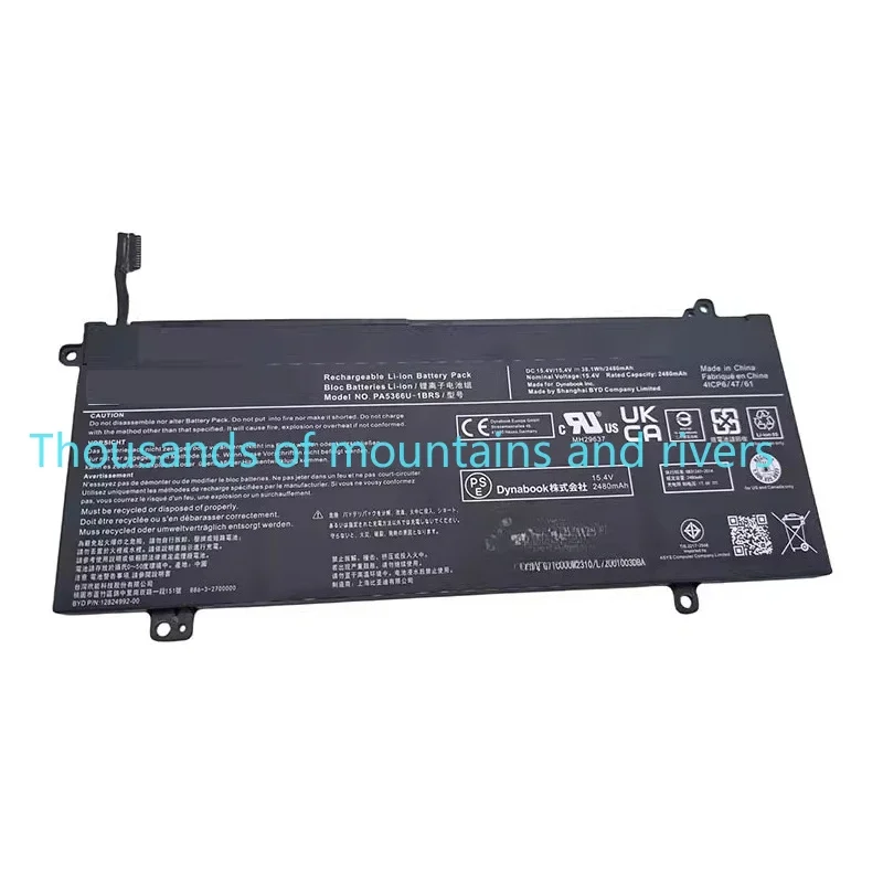 

Laptop Battery PA5366U-1BRS 15.4V 38.1Wh For Toshiba Dynabook Satellite Pro L50 L50-G Series 4ICP6/47/61 PA5366 PA5366u