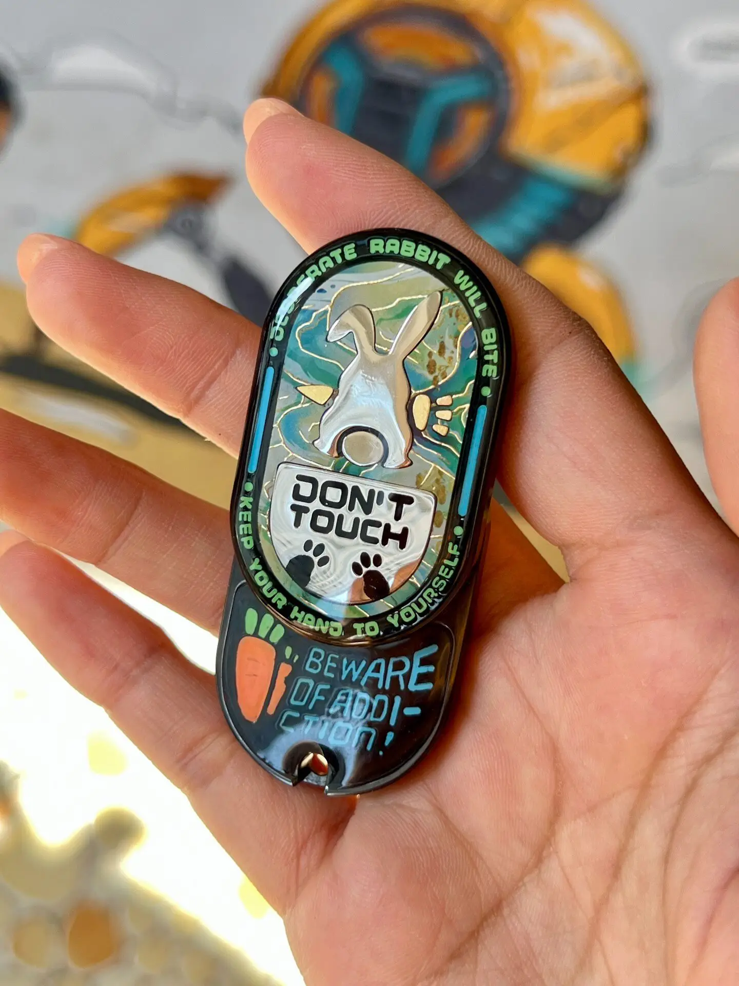 Used EDC Sealing Crystal Rabbit Sugar God Sealing Crystal Le Pai Sealing Crystal Grumpy Sugar
