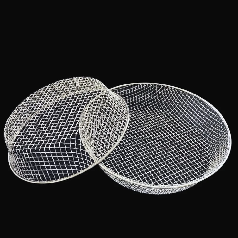 4/6/8 MM Garden Soil Sifter Mesh Basket Round Gardening Sand Sieve Sifting Equipment Heavy Duty Compost Sieve Tool