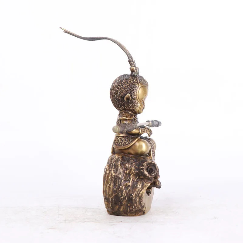 The Great Sage Beyond All Rivers Sitting Craft Home Decor Creative Ornament Copper Sun Wukong Backflow Incense Burner