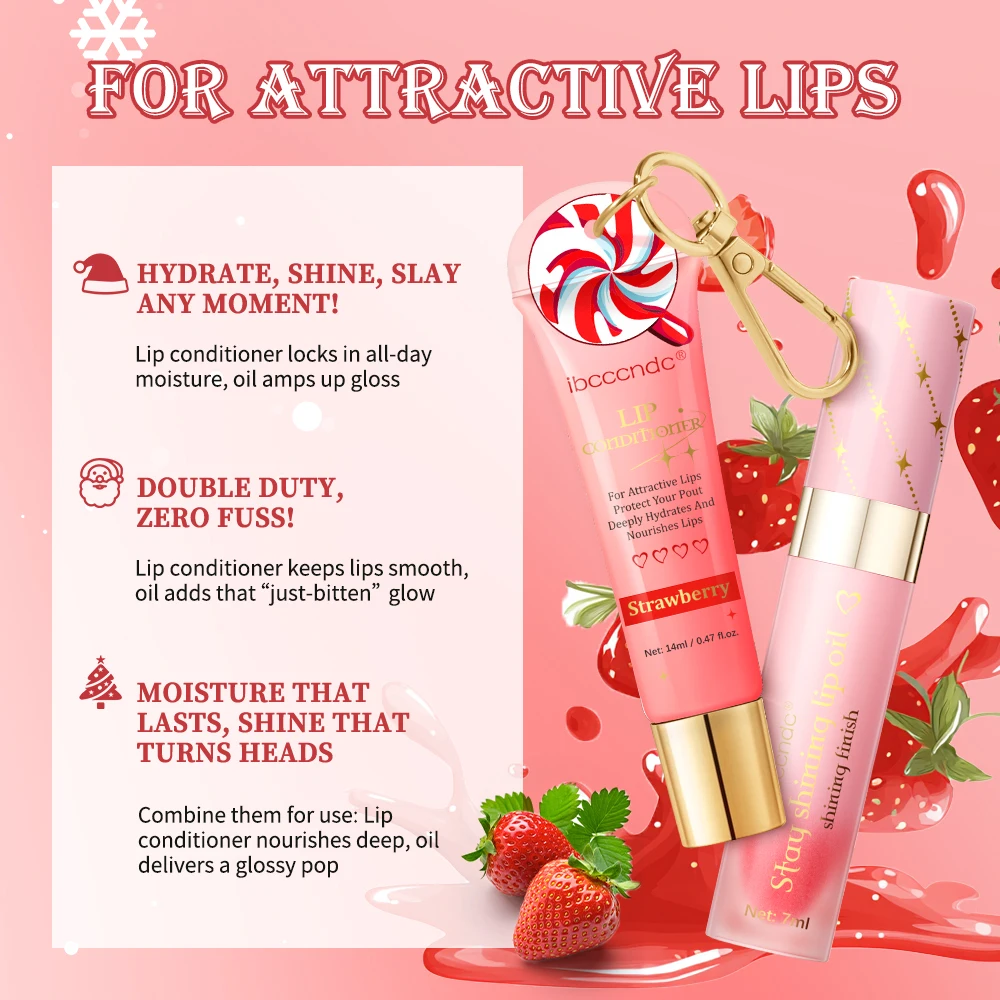 リップバームとリップオイルセット 長時間保湿 栄養補給 リップケア 保湿 スムースリッププランパー メイクアップセット クリスマスギフト