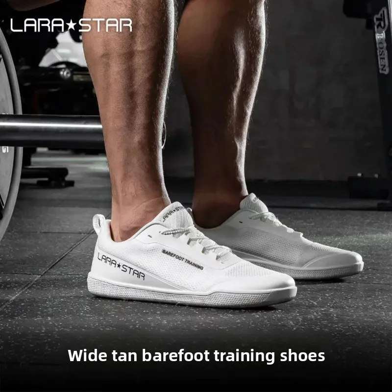 2026 Wide Last Barefoot Comprehensive Training Shoe Flat Bottomed Anti Slip Hard Drawn Squat Sports Shoe Breathable Sports Shoes