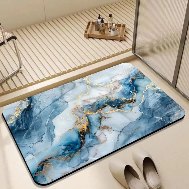 Bathroom absorbent floor mat Diatom mud quick drying non-slip toilet door carpet toilet bathroom floor mat