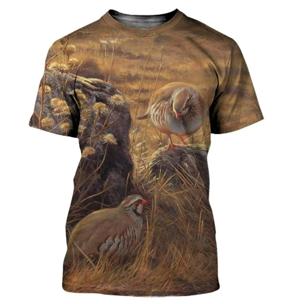 Летняя футболка с 3D принтом ж – обзор и цена Hunting Quail
