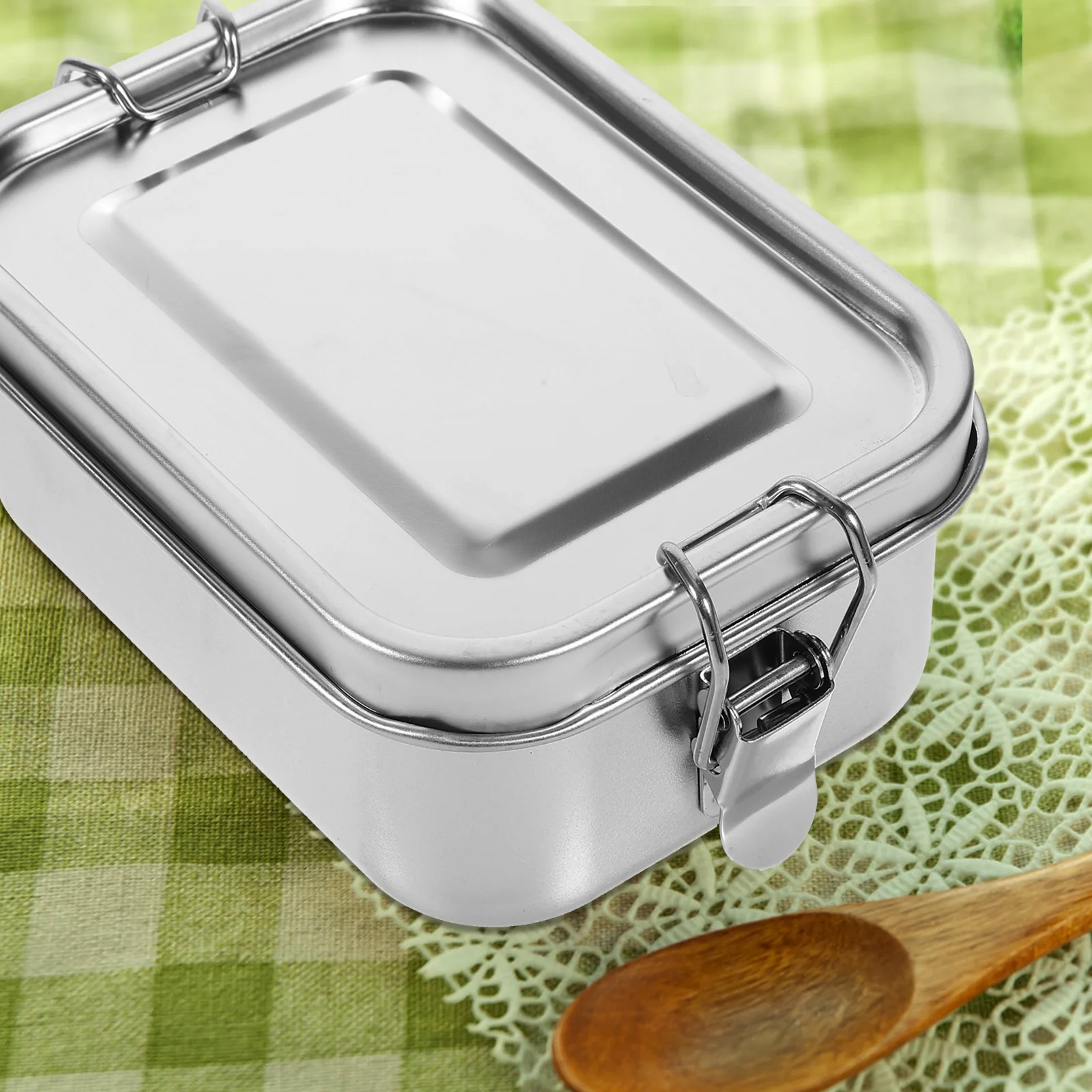 Stainless Steel Lunch Box Bento Holder Students Container Food Containers Breakfast Sealing