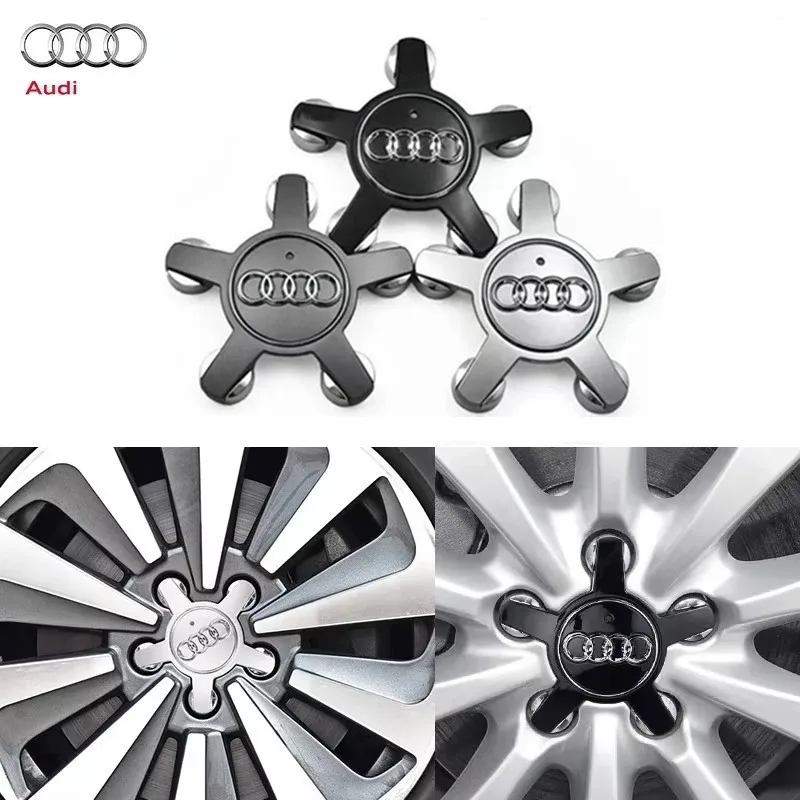 4pcs 135mm Car Wheel Center Cap Hub Covers Badge 4F0601165 4F0601165N For Audi A3 A4 A5 A6 A7 A8 S4 S6 A4L A6L A8L Q5 Car Goods